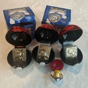 Pokemon Balls with Gold-Plated Trading Cards